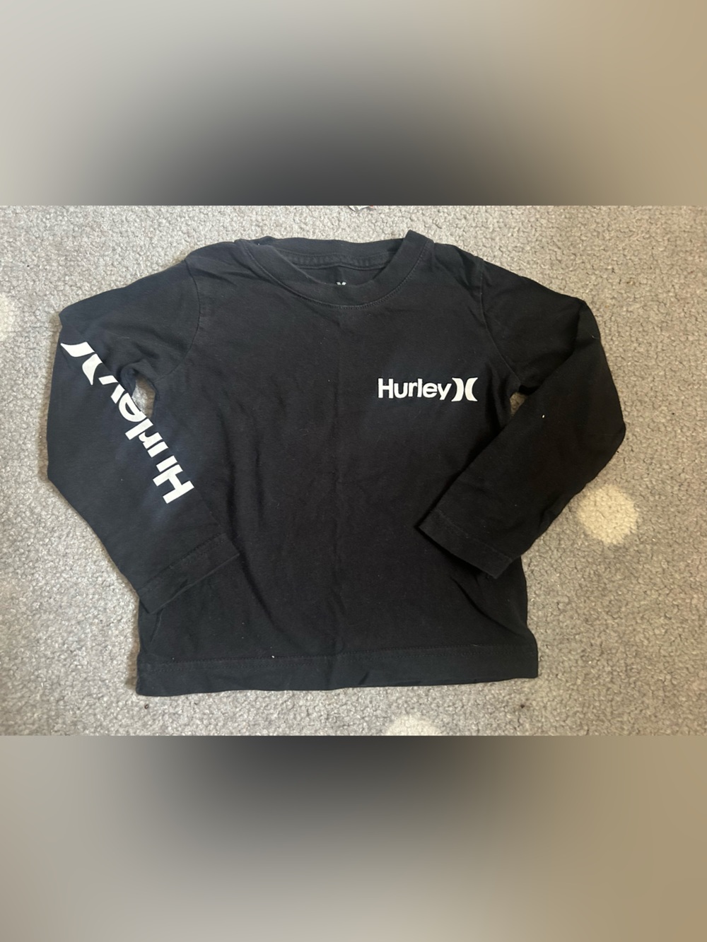 🌻2/$15🌻Hurley Black Crewneck Sweatshirt with White Logo - Toddler Boys